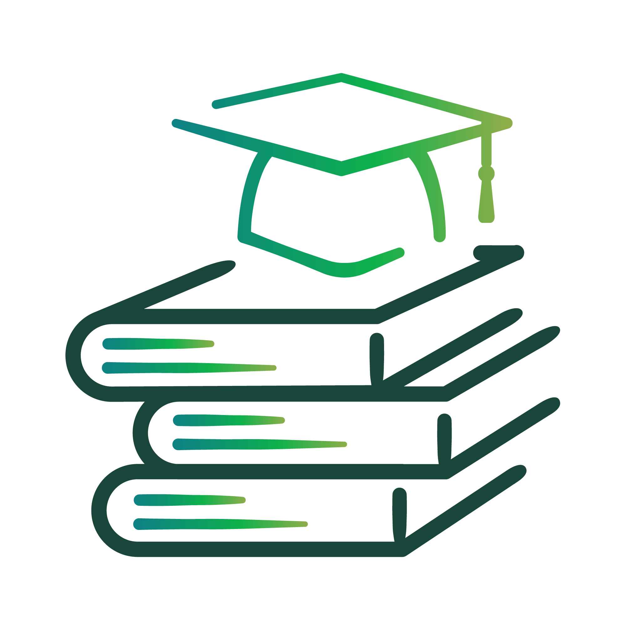 outline of graduation cap and degree